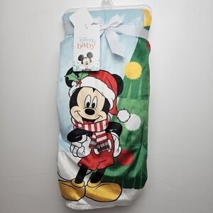Disney baby blanket mickey holiday